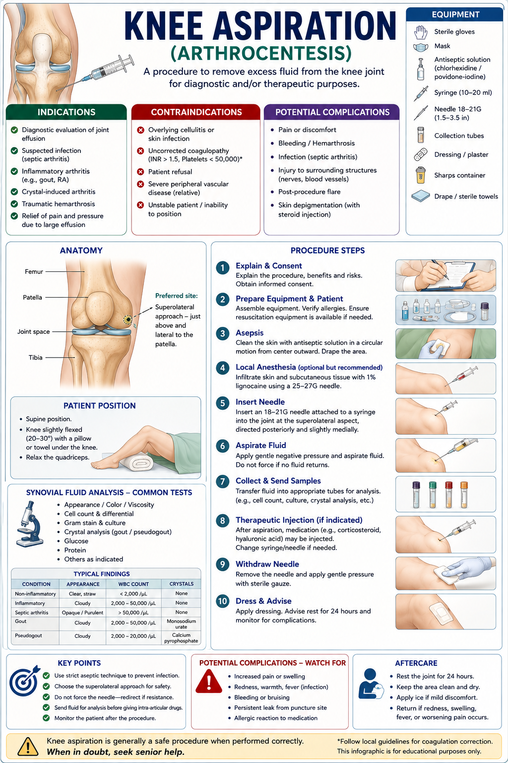 knee aspiration